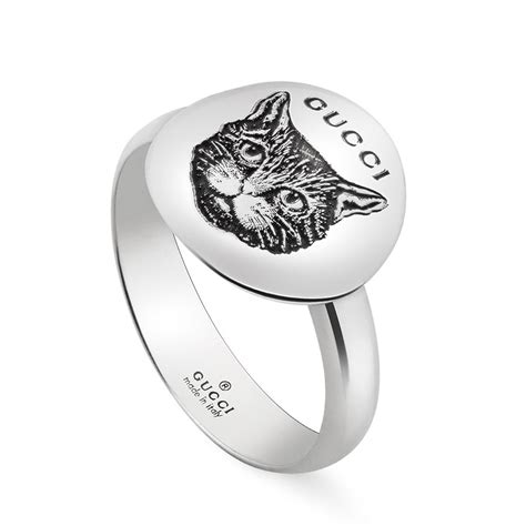 gucci mystic cat ring|luxury gucci cat collar.